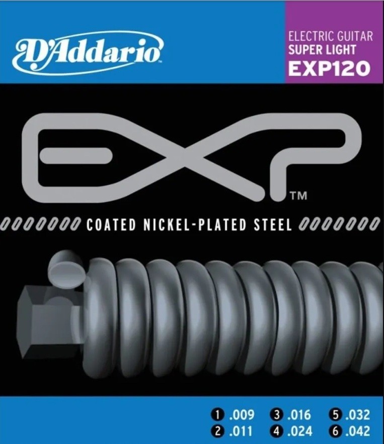 Daddario EXP120 Struny pre Elektrickú Gitaru 009-042